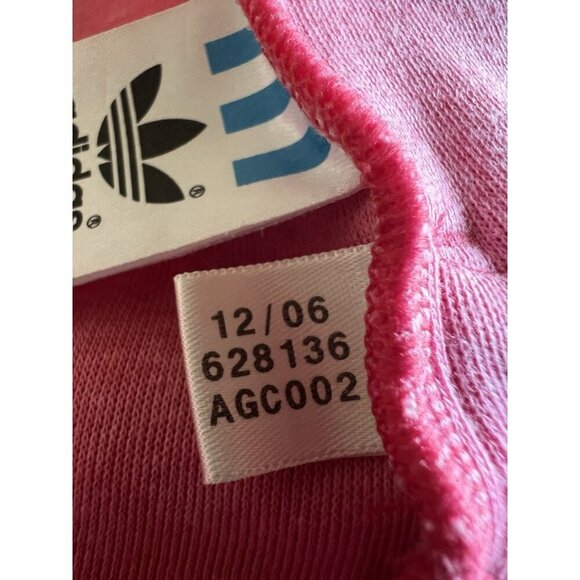 Adidas Y2K orange pink retro athleisure track jacket sz L streetwear 3 stripes - Picture 11 of 11